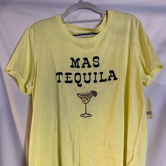 Lucky Brand Tops - Lucky Brand Yellow Black Graphic Short Sleeve Tee